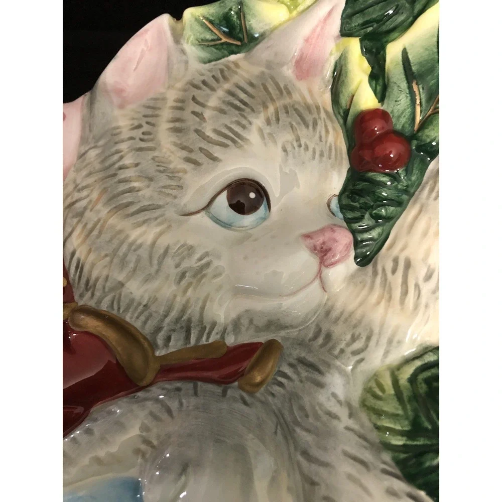 Cat Lovers Decorative Christmas Plate